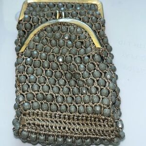 Vintage cigarette and matches case in the color green